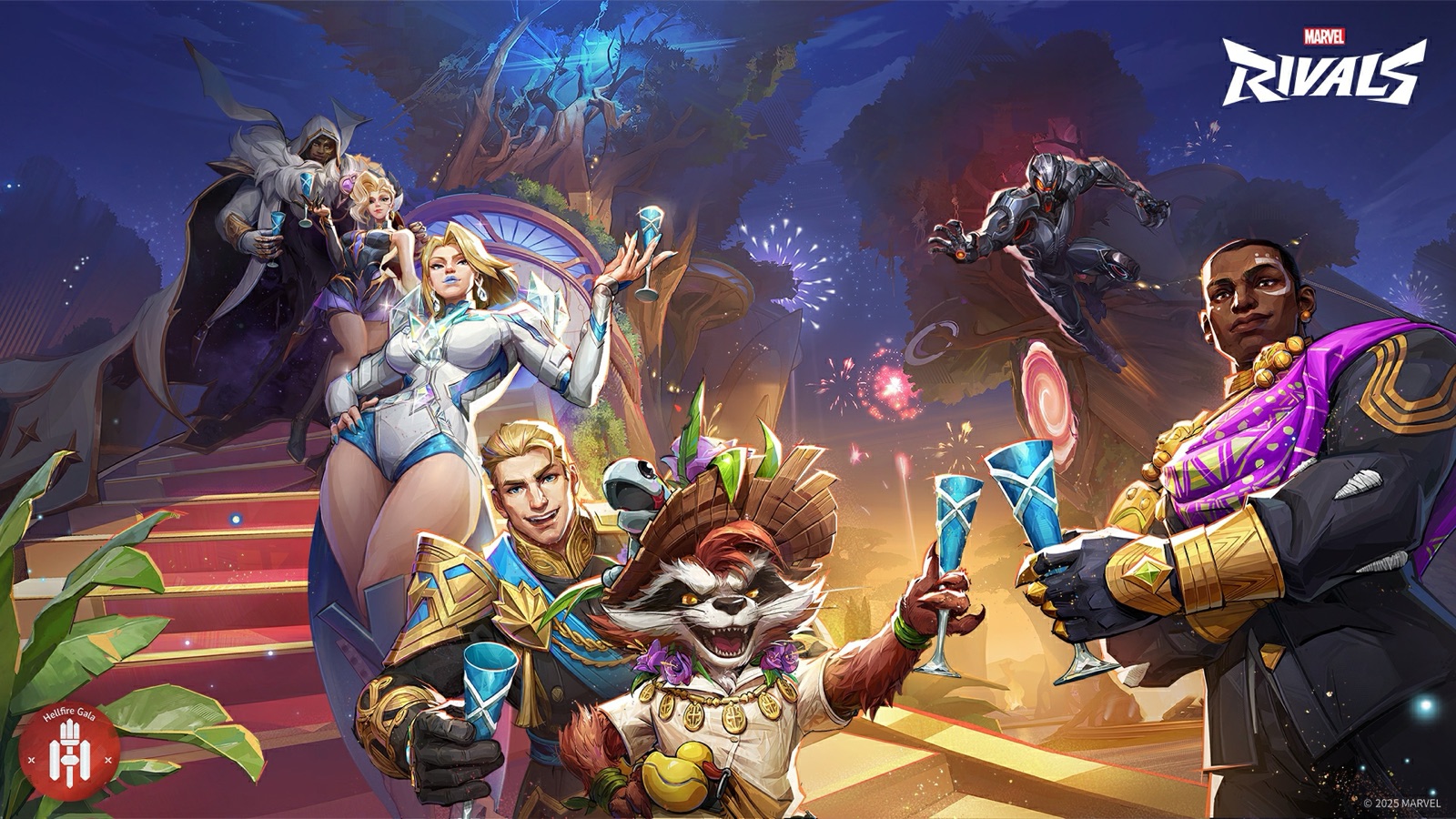 Hellfire Gala — heroes in premium skin variants
